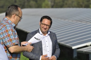 Staatssekretär Roland Weigert besucht den Solarpark Tännesberg